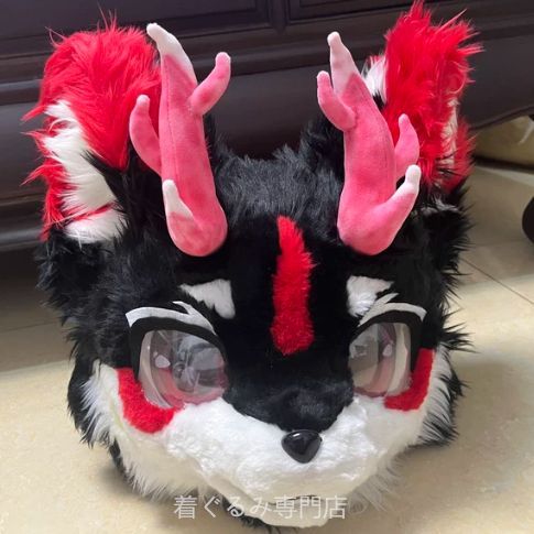 犬　猫　着ぐるみ ヘッド全頭　ヘッド ケモノ ファースーツ ぬいぐるみ コスプレ コスチューム Kurumi 一点物 B759