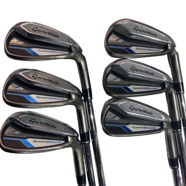 【中古】 テーラーメイド Speed Blade 6S アイアンセット IR KBS C-TAPER 90 (フレックスS) メンズ 男性用 右利き 右用 Dランク ゴルフクラブ
