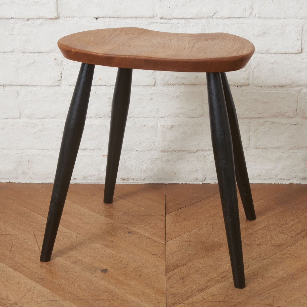 ercol スツール ヴィンテージ ウィンザー ダイニングチェア 椅子 アーコール 北欧 スタイル イギリス 木製 ペイント カスタム 98710