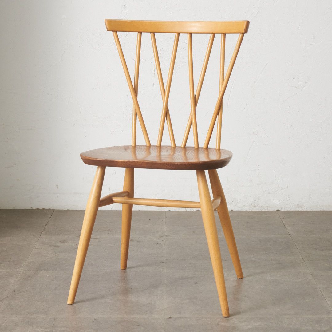 レア ercol ラティスドチェア 英国 ヴィンテージ アーコール クロスバックチェア エックスバックチェア ダイニングチェア 椅子 98718