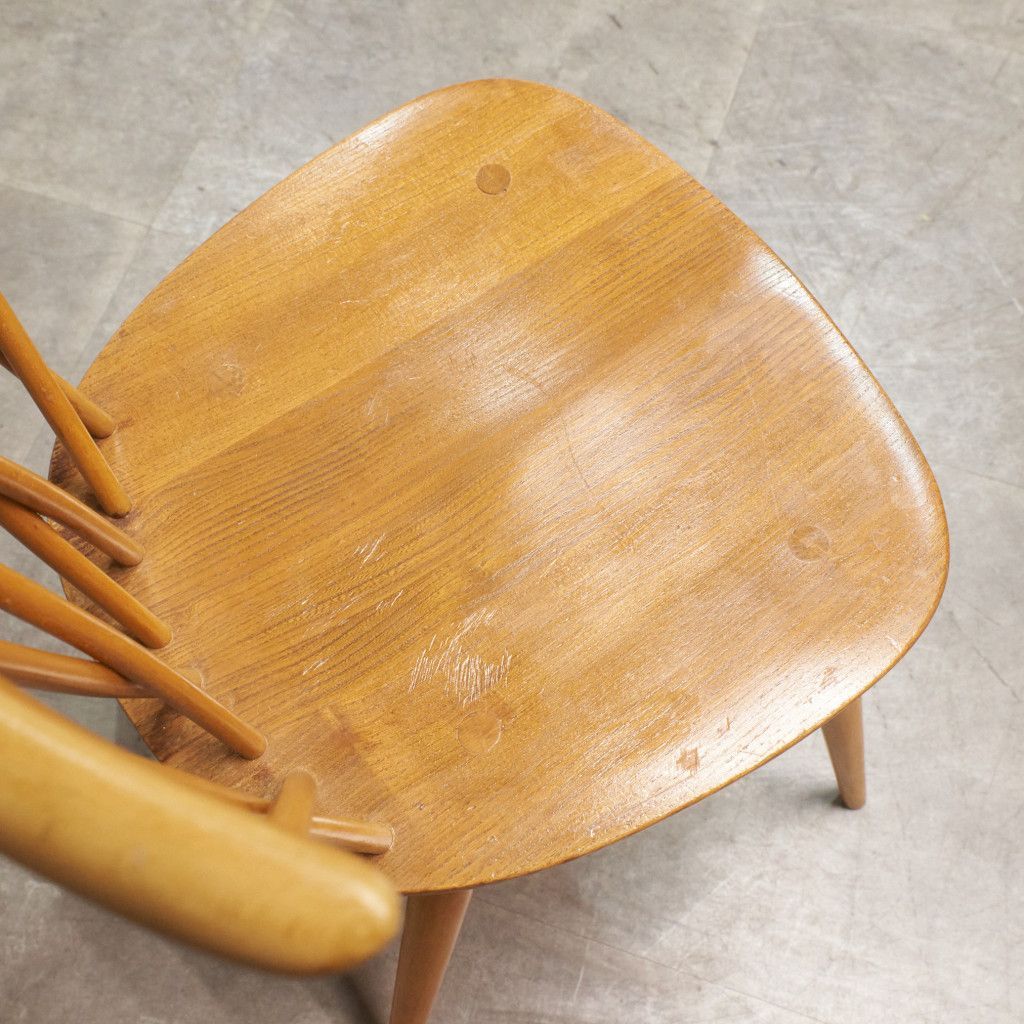 レア ercol ラティスドチェア アーコール 英国 ヴィンテージ クロス