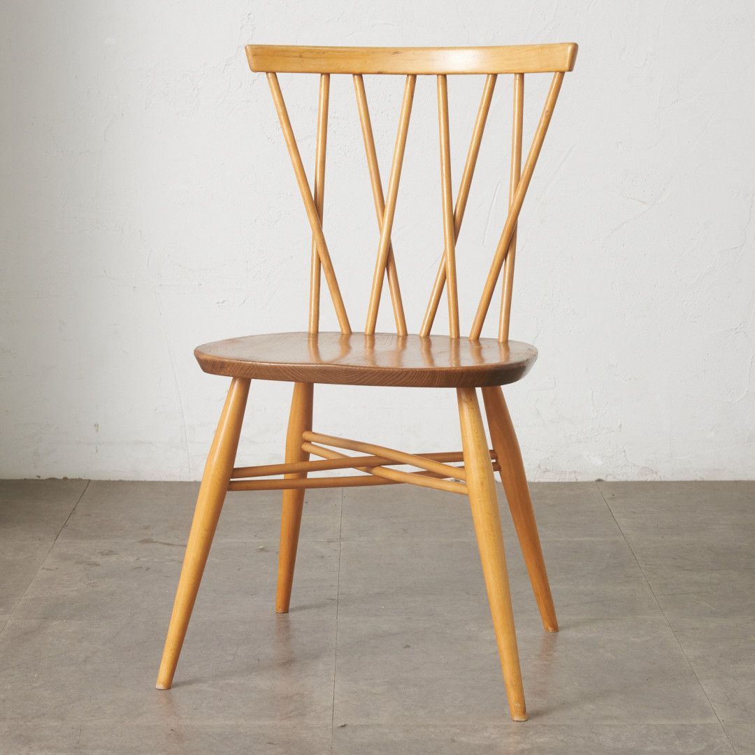 レア ercol ラティスドチェア アーコール 英国 ヴィンテージ クロスバックチェア エックスバックチェア ダイニングチェア 椅子 98726