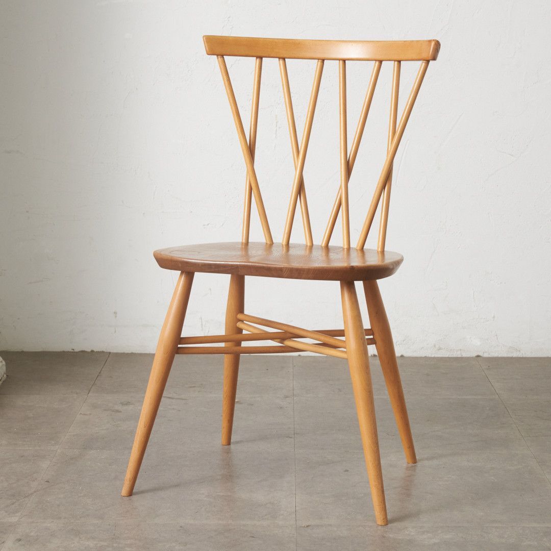 レア ercol ラティスドチェア アーコール 英国 ヴィンテージ クロスバックチェア エックスバックチェア ダイニングチェア 椅子 98729