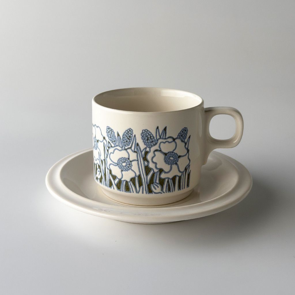 レア HORNSEA フルール カップ&ソーサー 英国 ヴィンテージ レア HORNSEA フルール カップ&ソーサー 英国 ヴィンテージ