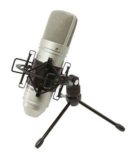 TASCAM(タスカム) TM-80 コンデンサーマイク 単一指向性/48Vファントム電源/18mmの大型ダイヤフラム/XLRマイクケーブル・サスペンション・卓上スタンド付属/ボーカル 楽器 配信(沖縄・離島の方発送不可）) 94b1ca44