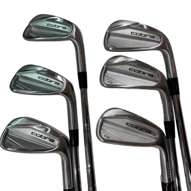 【中古】 コブラ KING FORGED CB/MB(シルバー)(2023) 6S アイアンセット IR 純正特注シャフト (フレックスX) メンズ 男性用 右利き 右用 Bランク ゴルフクラブ