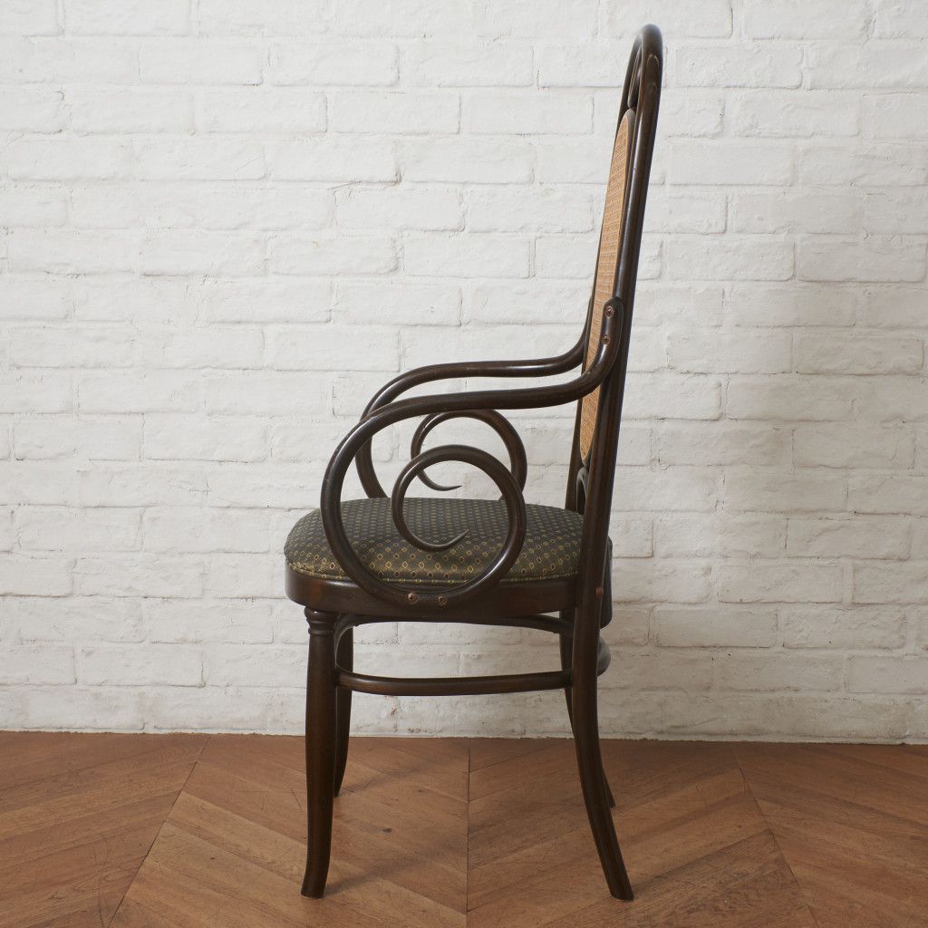 Thonet 籐張り ベントウッド サイドチェア ブナ ラタン 木製 椅子 曲げ