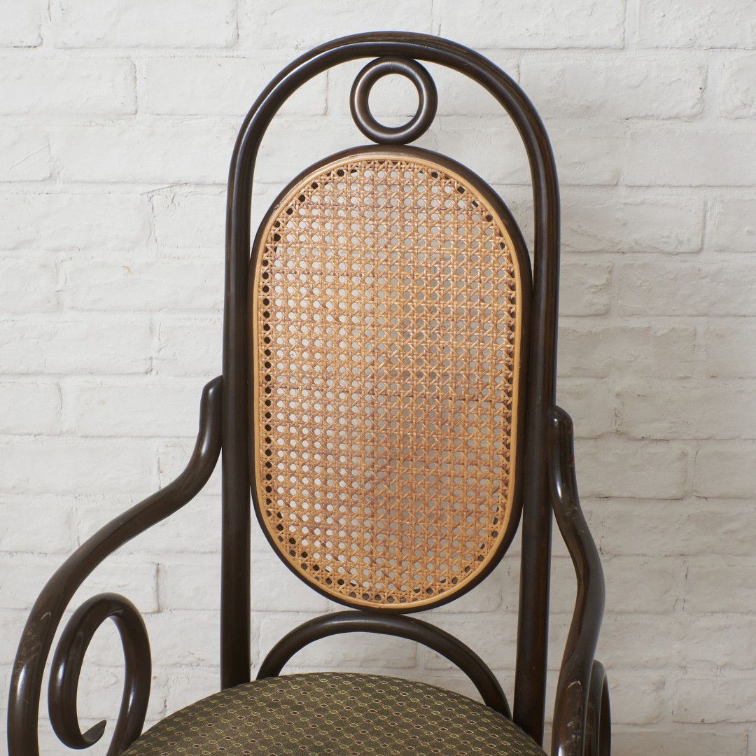 Thonet 籐張り ベントウッド サイドチェア ブナ ラタン 木製 椅子 曲げ