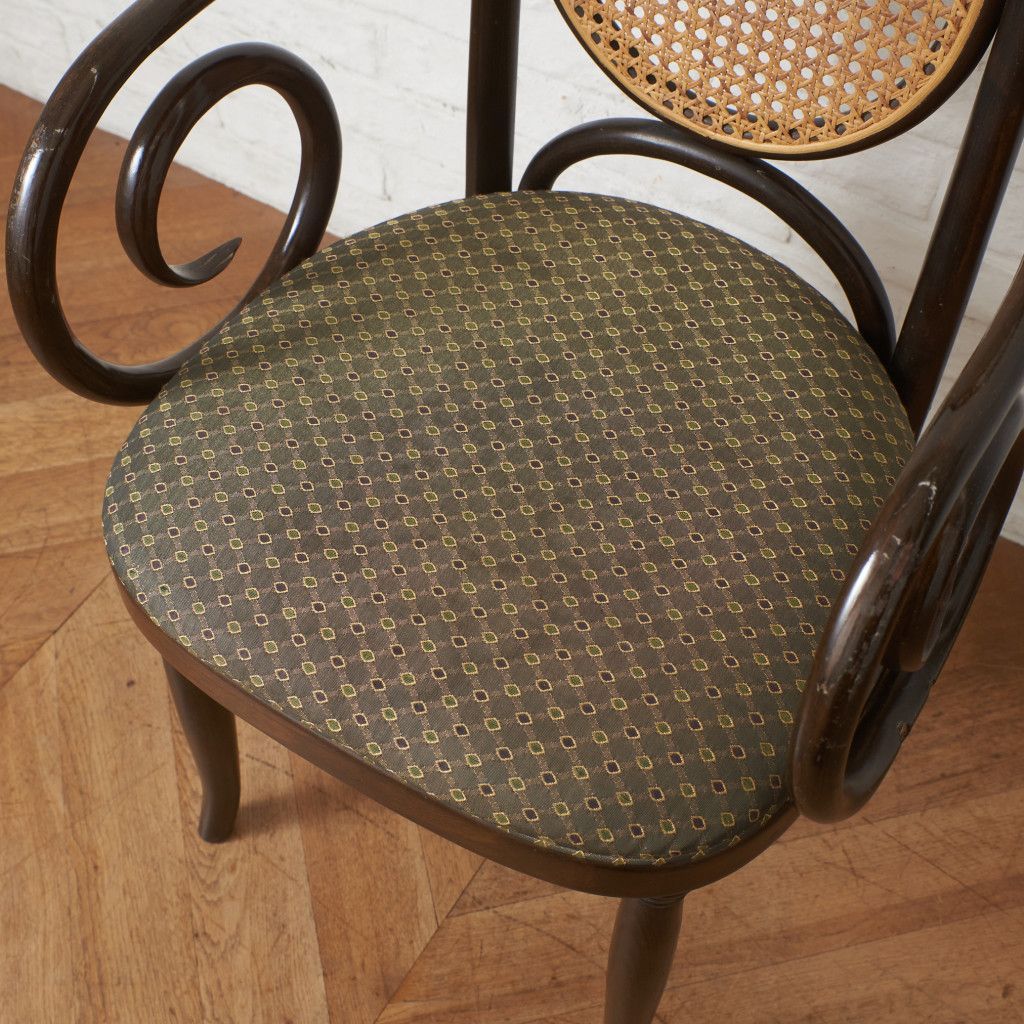 Thonet 籐張り ベントウッド サイドチェア ブナ ラタン 木製 椅子 曲げ