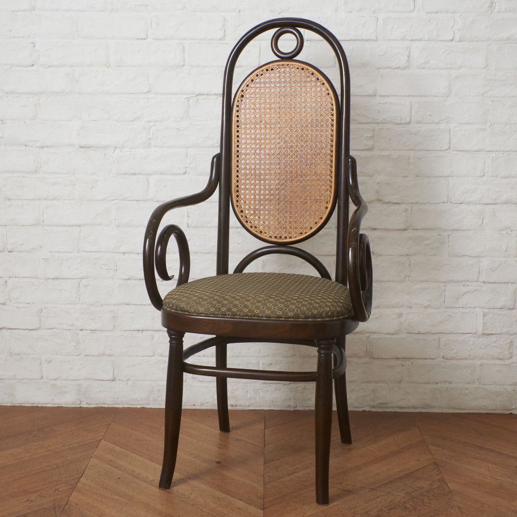 【！送料別！】 Thonet 籐張り ベントウッド サイドチェア ブナ ラタン 木製 椅子 曲げ木 ハイバック ダイニングチェア ト―ネット 木彫刻 イス 99871 Thonet 籐張り ベントウッド サイドチェア ブナ ラタン 木製 椅子 曲げ