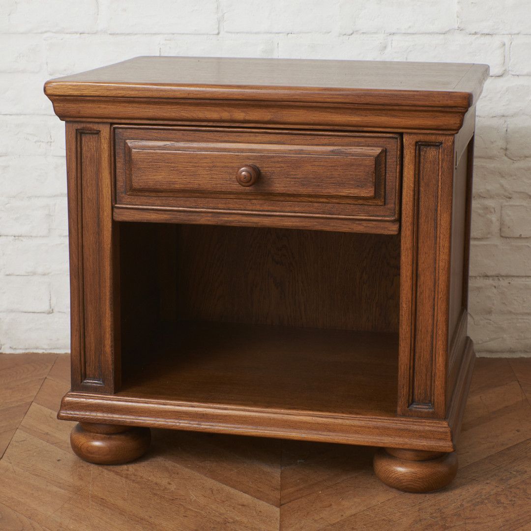 英国 Castle Furniture サイドキャビネット ナイトテーブル オーク 無垢材 飾り棚 キャビネット 収納 クラシック カントリー 100356