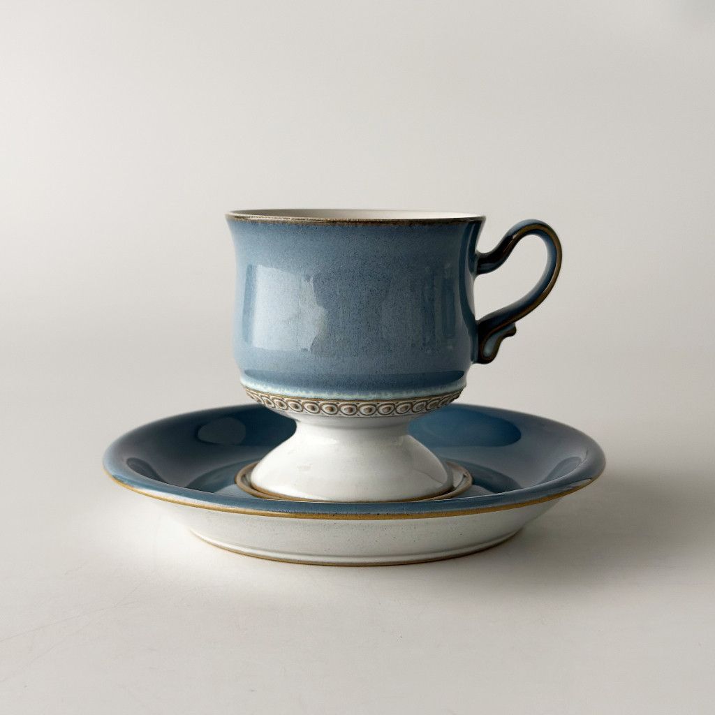 DENBY デンビー Castile カスティーリャ カップ＆ソーサー 英国 ヴィンテージ 食器 陶器 雑貨 コーヒーカップ 100583