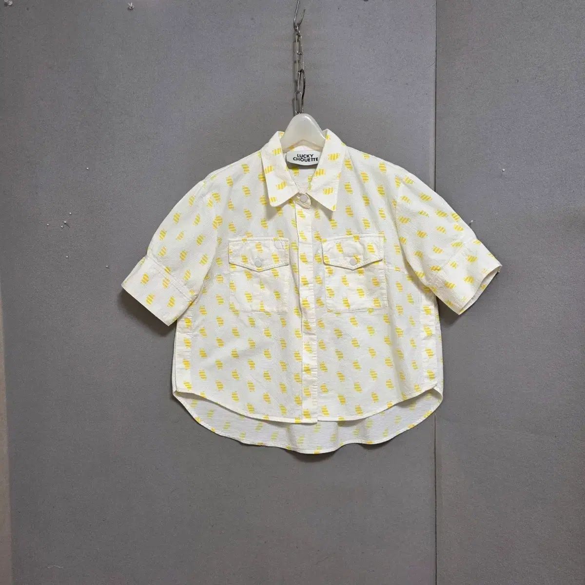 ラッキーシュエトゥ エル柄 シャツ FF n5812