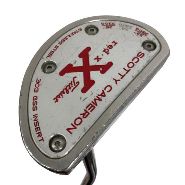【中古】 タイトリスト SCOTTY CAMERON RED X 33インチ パター PT スチール (フレックスその他) メンズ 男性用 右利き 右用 Cランク ゴルフクラブ