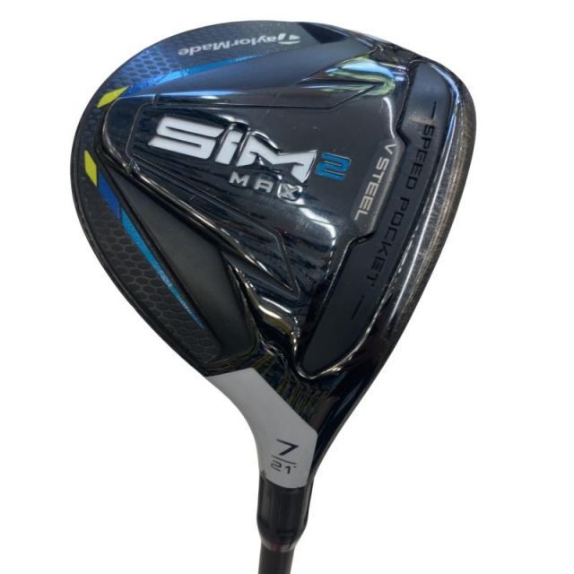 【中古】 テーラーメイド SIM2 MAX 7W フェアウェイウッド FW 純正特注シャフト (フレックスSR) メンズ 男性用 右利き 右用 Cランク ゴルフクラブ