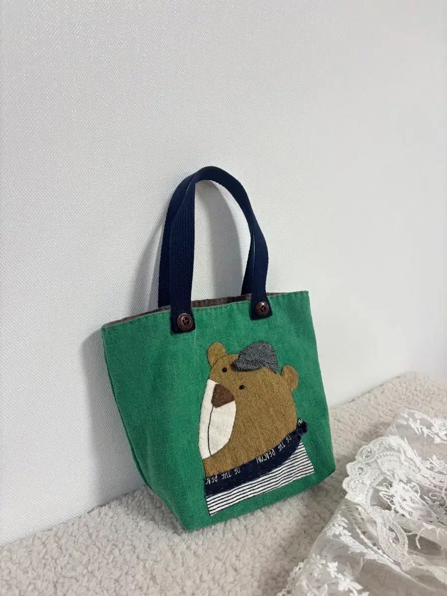 キルトクマミニトートバッグ