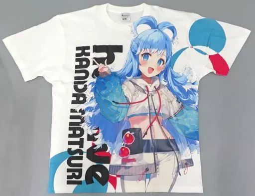 【中古】Tシャツ こぼ・かなえる フルグラフィックTシャツ 通常衣装ver. ホワイト XLサイズ 「バーチャルYouTuber ホロライブ×神田祭＆アトレ秋葉原 ホロライブ神田祭2023」