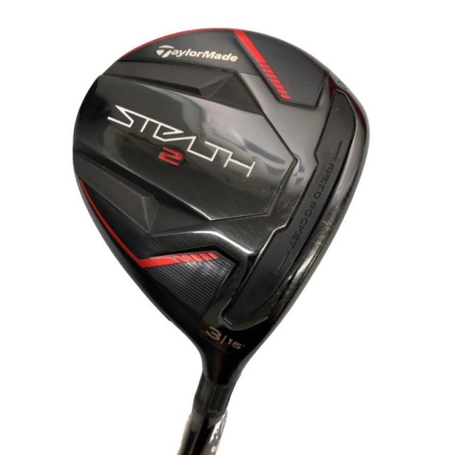 【中古】 テーラーメイド STEALTH2 3W フェアウェイウッド FW TENSEI RED TM50(STEALTH FW) (フレックスS) メンズ 男性用 右利き 右用 Dランク ゴルフクラブ