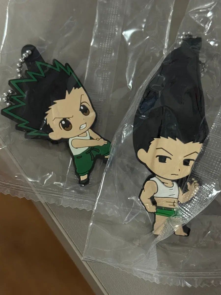 未開封 HUNTER×HUNTER ゴン ゴン 육몬 ラバーストラップ キーホルダー