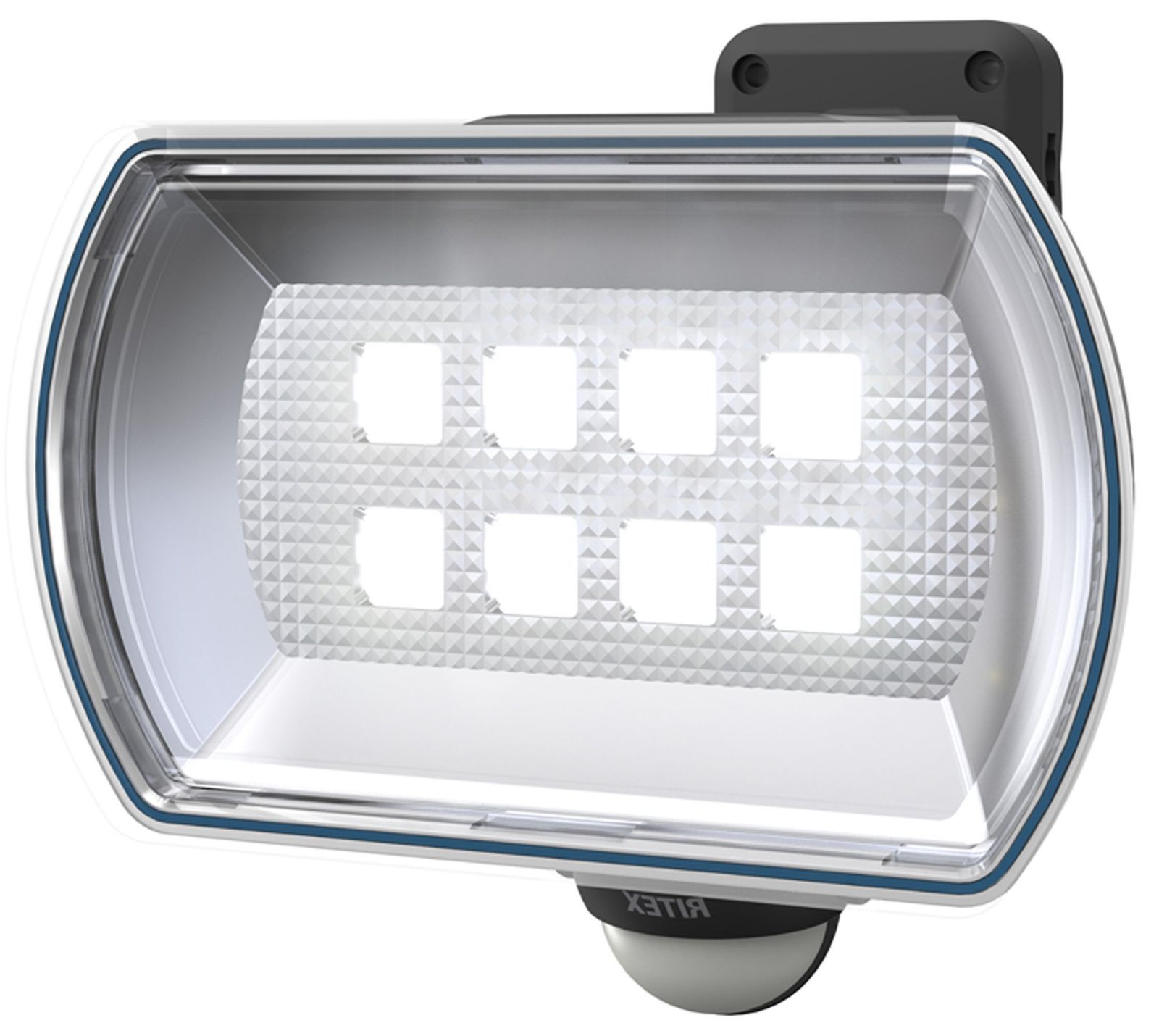 ☆新品☆ムサシ RITEX フリーアーム式LEDセンサーライト(4.5Wワイド) 「乾電池式」 防雨型 LED-150