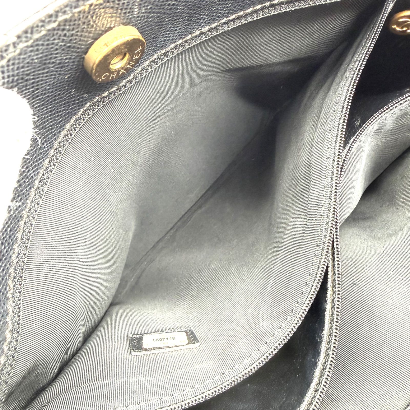 良品✨】CHANEL シャネル トートバッグ エンボスロゴ ブラック 黒