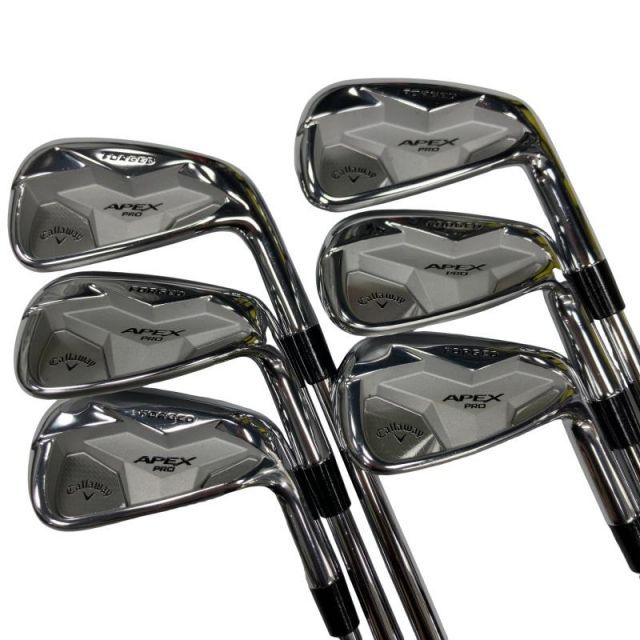 【中古】 キャロウェイ APEX PRO(2019) 6S アイアンセット IR 純正特注シャフト (フレックスS) メンズ 男性用 右利き 右用 Cランク ゴルフクラブ