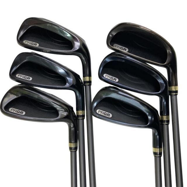 【中古】 プロギア egg POWER CAVITY 8S アイアンセット IR eggオリジナルカーボン (フレックスR) メンズ 男性用 右利き 右用 Cランク ゴルフクラブ