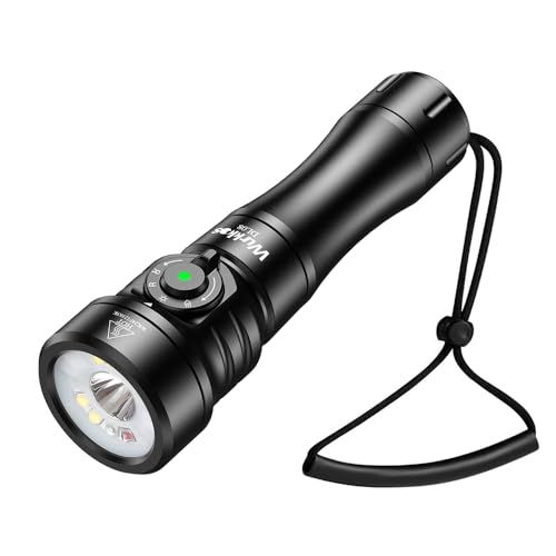 Wurkkos DL08 ダイビングライト 3600ルーメン 水中100メートル マグネットリング スイッチ 3色光源 超高輝度 LED 懐中電灯 耐衝撃 探検 ナイトダイビング 水中ライト 釣り キャンプ 防災グッズ 日本語説明書付属ma 6fac56cb