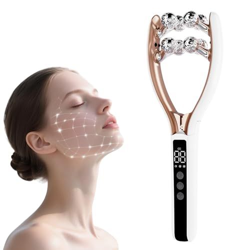 SZMDLX 美顔ローラー EMS RF 美顔器 リフトアップ 小顔ローラー 顔痩せ 8つローラー搭載 Y字型 3段階RF 9段階EMS LED光 1台多役 全身用 男女兼用 誕生日 ギフト プレゼント 日本語説明書付きas a9862dfd