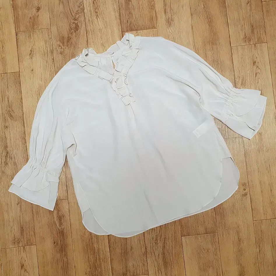 ナイスクラップ(NICE CLAUP) ピンタックカラー ブラウス 55-66 新品