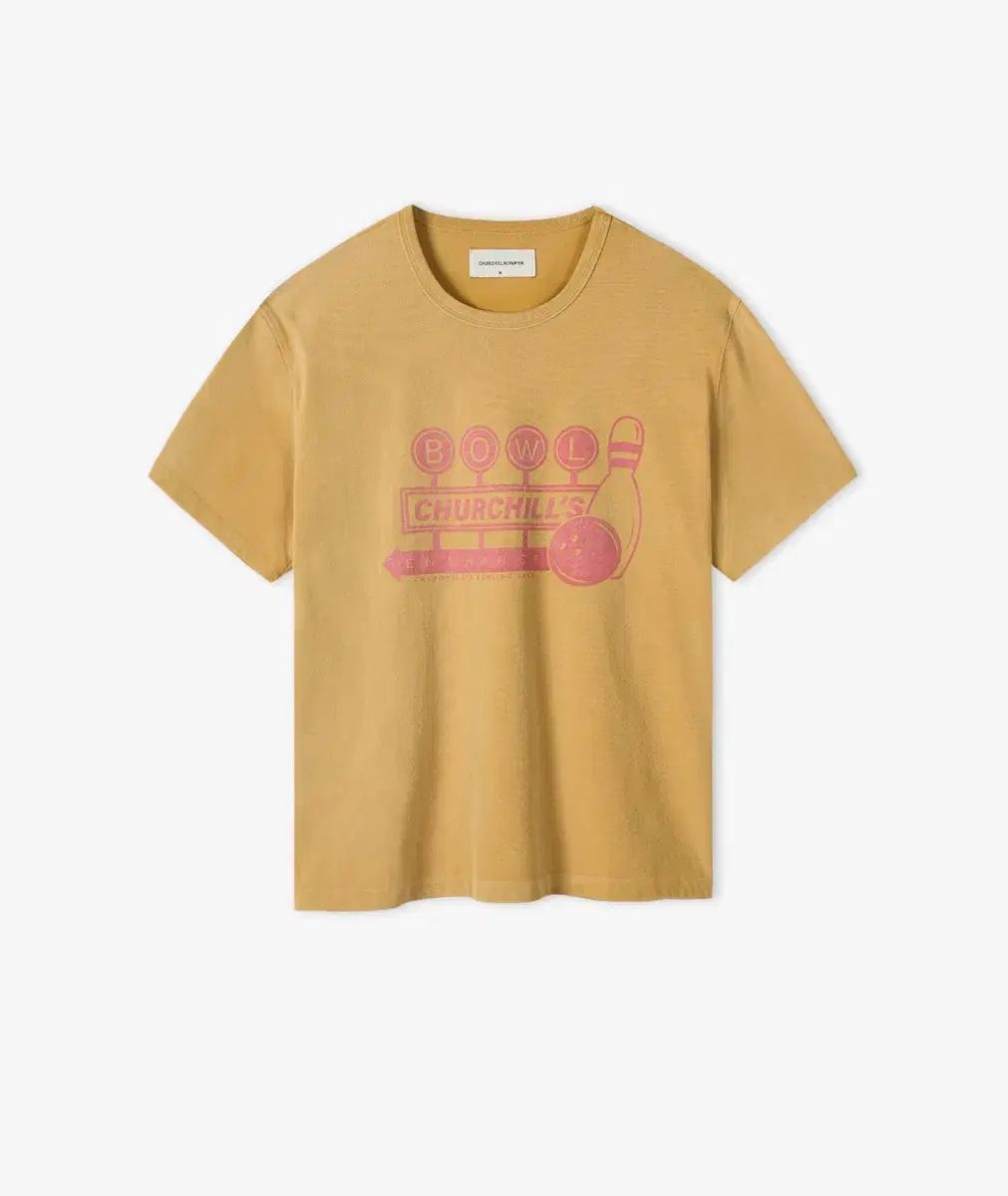 (M)チャーチルファー VINTAGE GRAPHIC T-SHIRT BOWLING