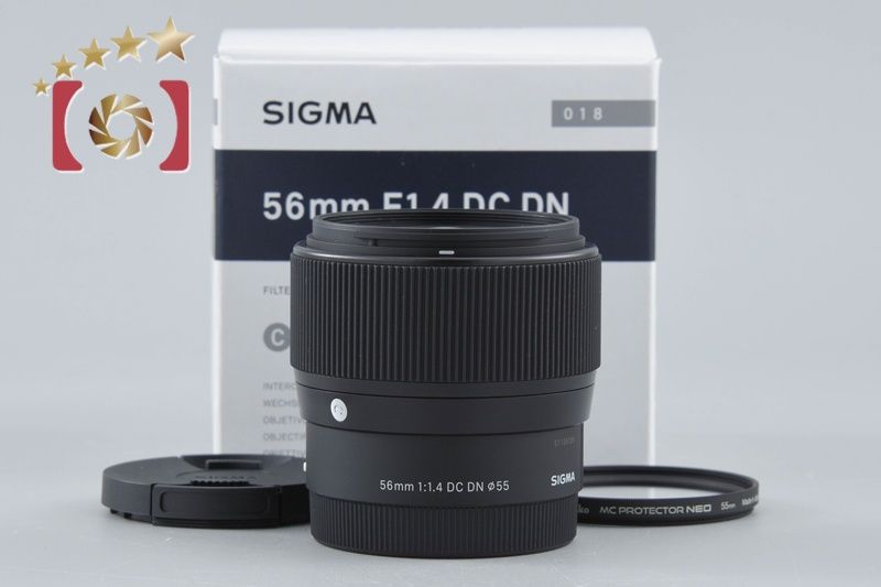 【中古】SIGMA シグマ 56mm f/1.4 DC DN Contemporary ソニーEマウント用 元箱付き