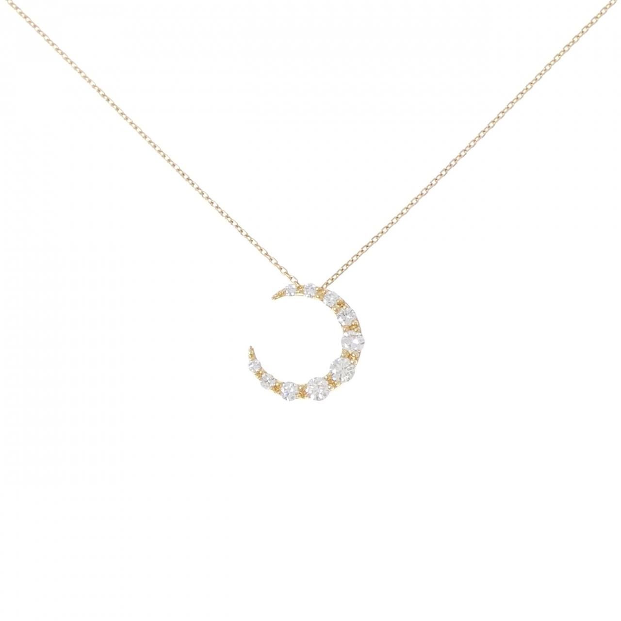 スタージュエリー ムーン ダイヤモンド ネックレス 0.31CT