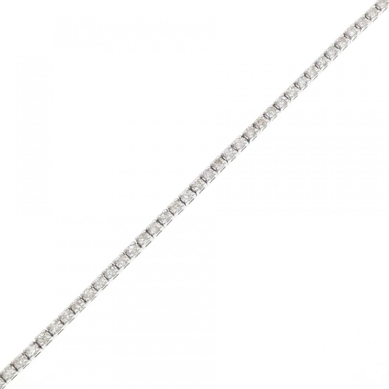 K18WG ダイヤモンド ブレスレット 1.00CT