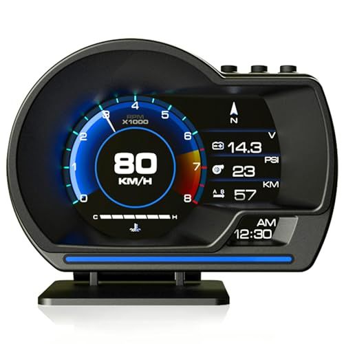 車ヘッドアップディスプレイ、スピードメーター、タコメーター、GPS+OBD2モード マルチメーター、障害診断、警告機能付き（日本語版）(沖縄・離島の方発送不可）) 953d787f