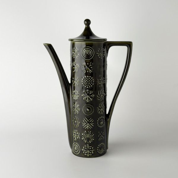 レア PORTMEIRION Totem コーヒーポット 英国 ヴィンテージ 食器 ビンテージ イギリス ポートメリオン トーテム グリーン ポット 90198