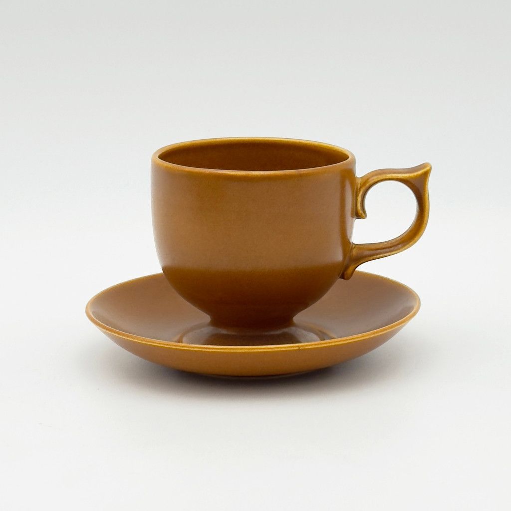 Carlton ware カップ＆ソーサー 雑貨 イギリス 英国 ヴィンテージ カールトンウェア マットブラウン レトロ コーヒーカップ 91621