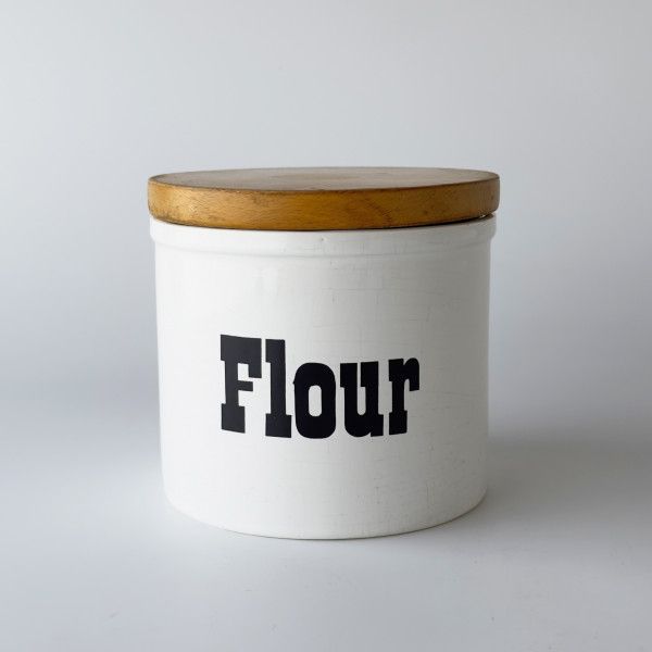 イギリス Arthur Wood アーサーウッド Flour キャニスター 小物入れ 小麦粉 ヴィンテージ 蓋付き 保存容器 陶器 英国 ビンテージ 92365
