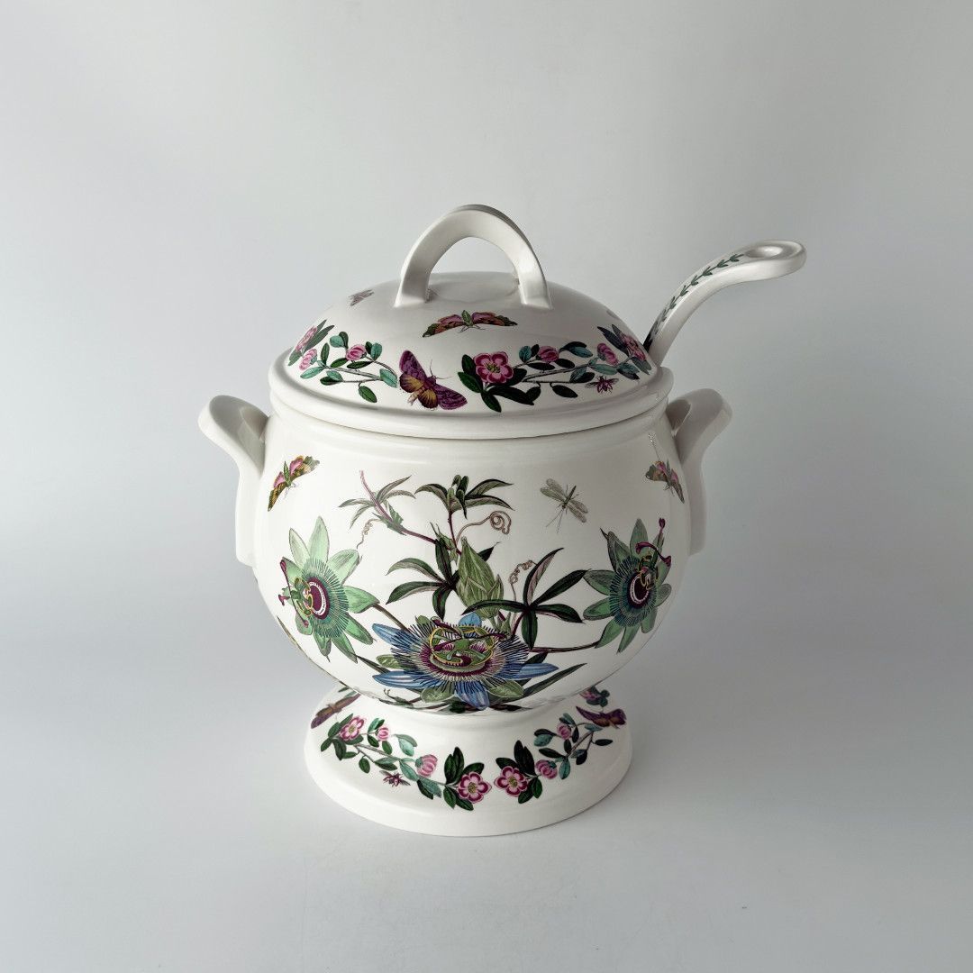 レア イギリス Portmeirion ボタニックガーデン スープ チュリーン レードル ヴィンテージ 陶器 ポートメリオン BOTANIC GARDEN 92405