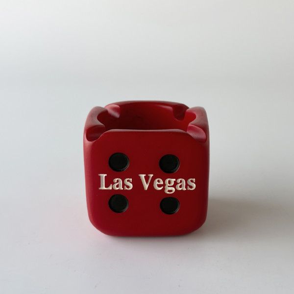 ヴィンテージ アッシュトレイ Las Vegas 灰皿 ディスプレイ 小物入れ オブジェ 装飾 インテリア サイコロ ダイス ビンテージ 92992