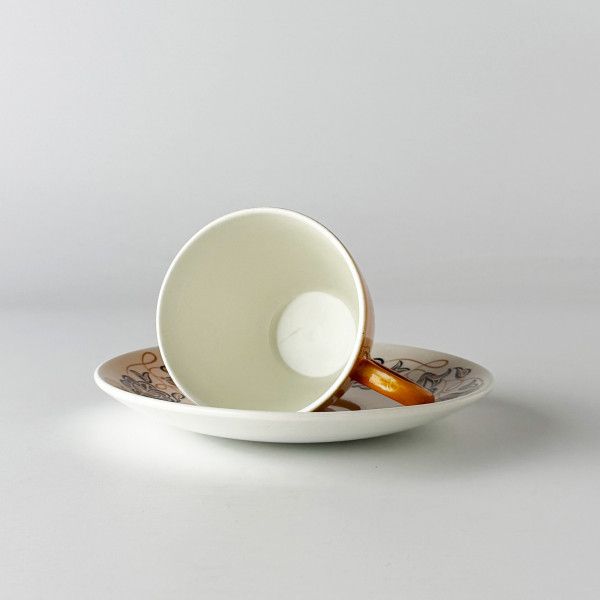 レア Poole Pottery カップ ＆ ソーサー Desert Song 英国 