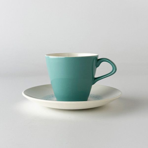 レア Poole Pottery カップ & ソーサー 英国 ヴィンテージ コーヒー レア Poole Pottery カップ & ソーサー 英国 ヴィンテージ コーヒー