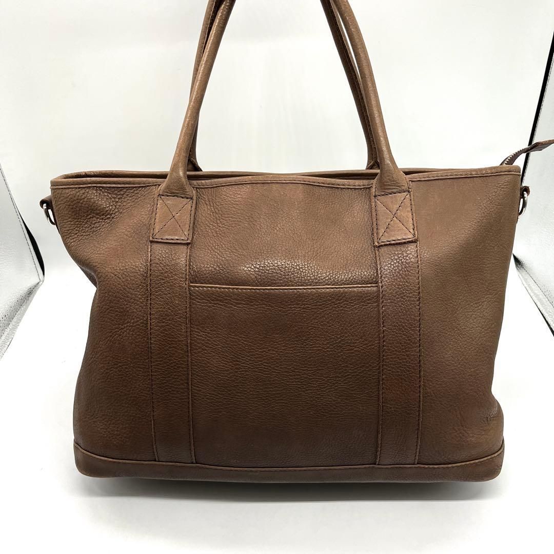 TRION トライオン 本革 レザー トートバッグ 2way A4収納 ビジネス