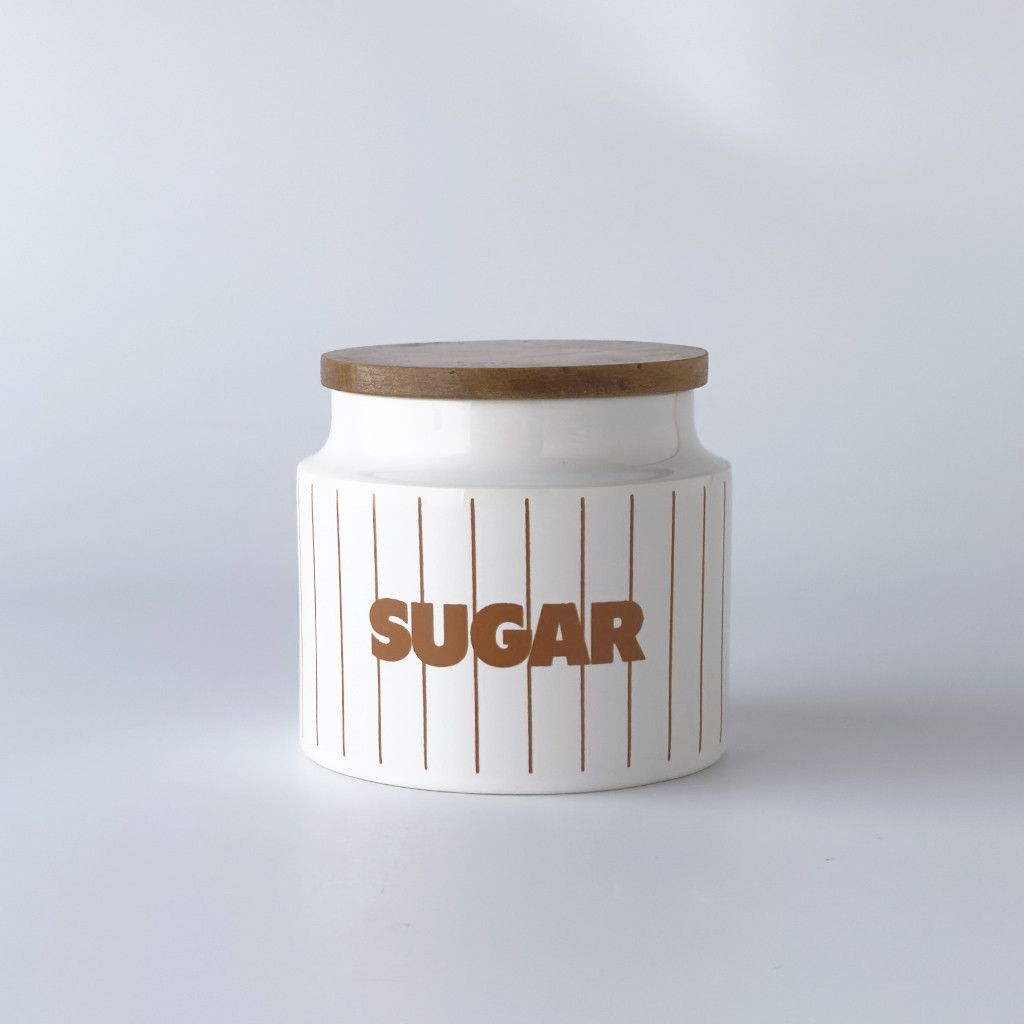 HORNSEA ホーンジー STRIPE ストライプ キャニスター SUGAR 砂糖 イギリス ヴィンテージ 保存容器 ホーンジー ブラウン レア 94027