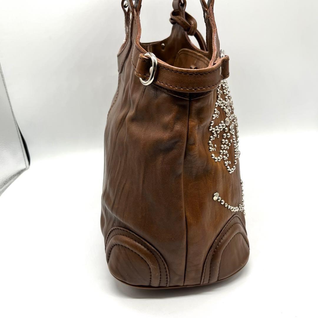 archive y2k grunge studded leather tote archive y2k グランジ
