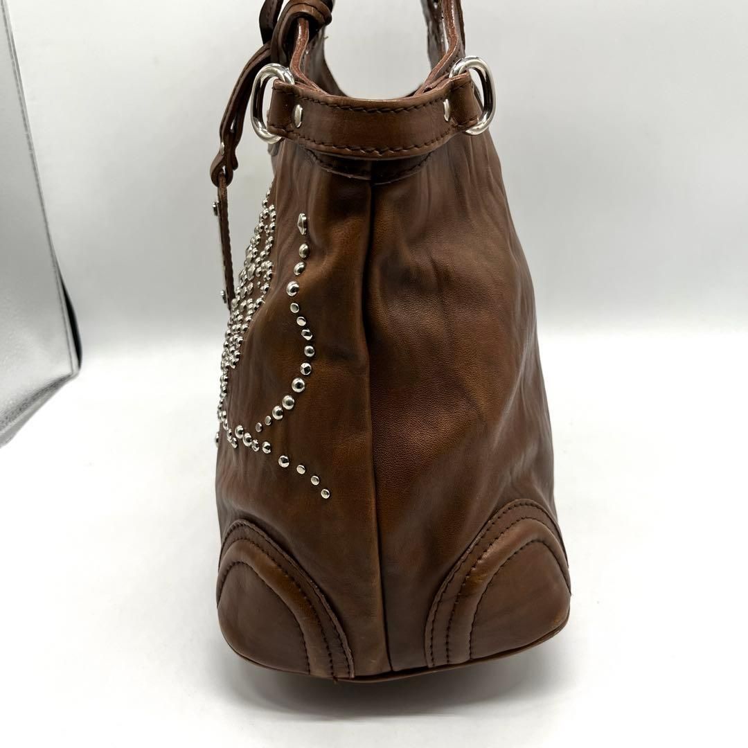 archive y2k grunge studded leather tote archive y2k グランジ 