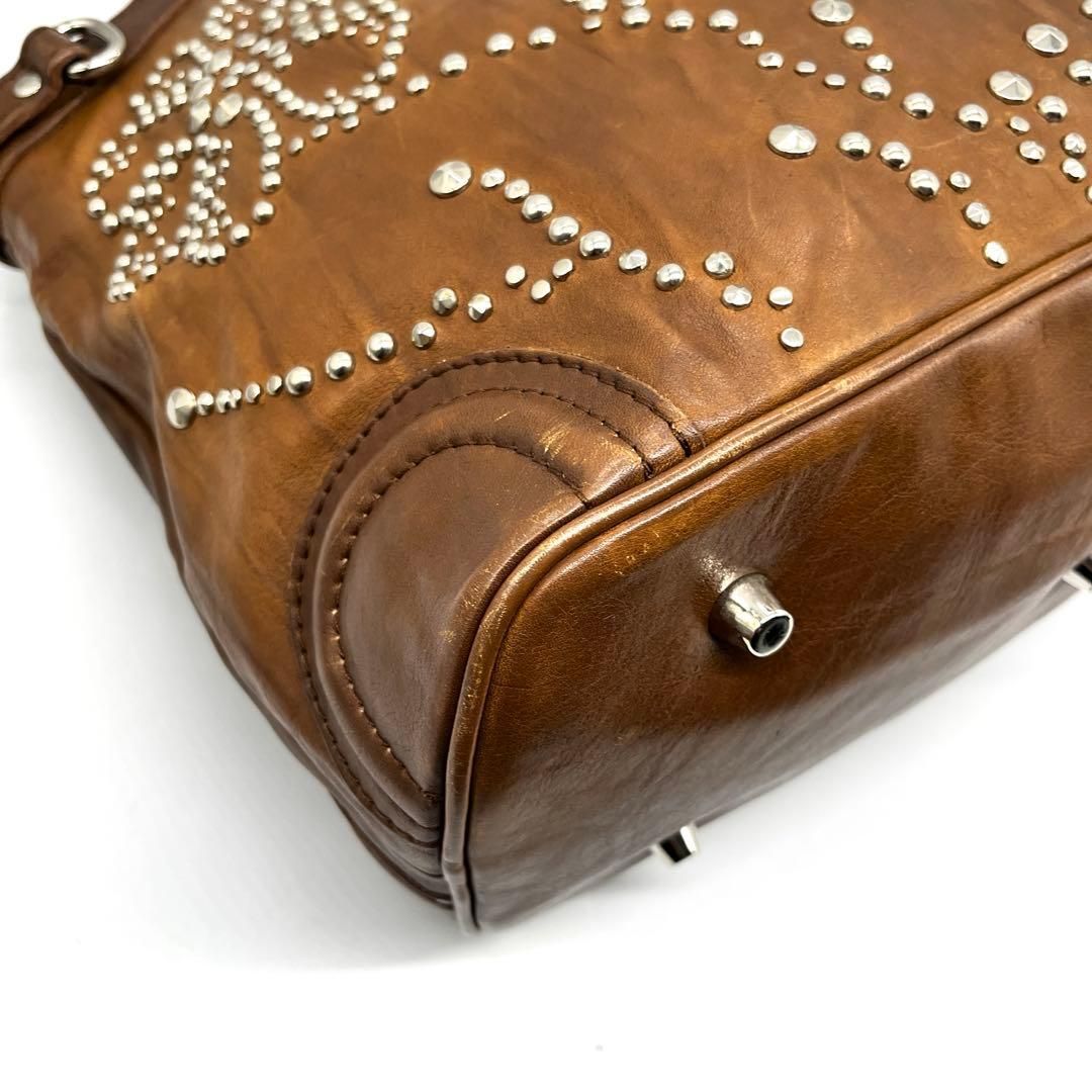 archive y2k grunge studded leather tote archive y2k グランジ 