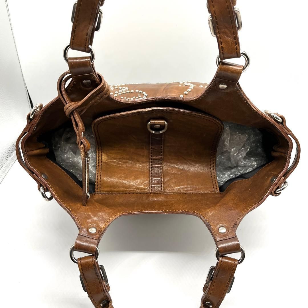 archive y2k grunge studded leather tote archive y2k グランジ