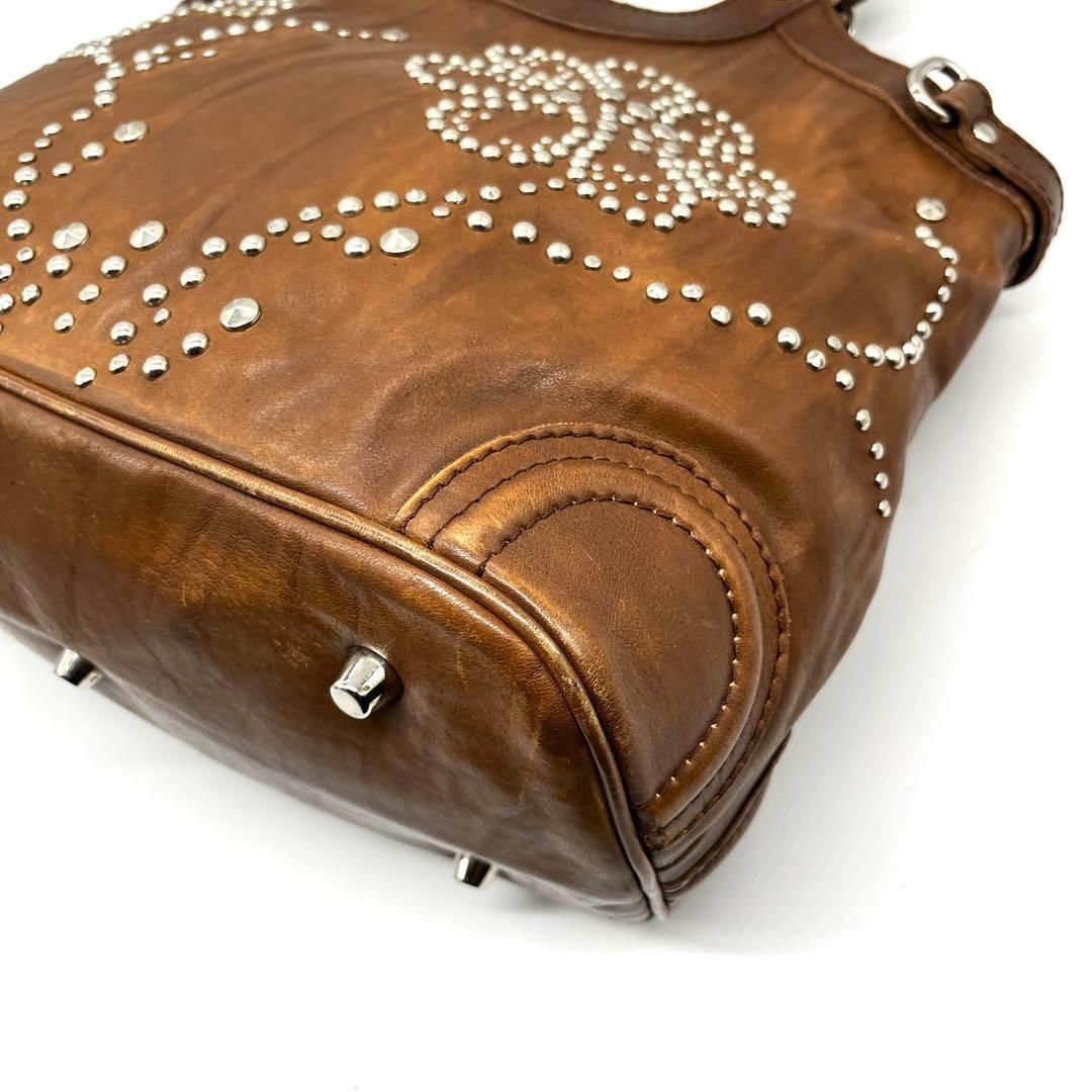 archive y2k grunge studded leather tote archive y2k グランジ