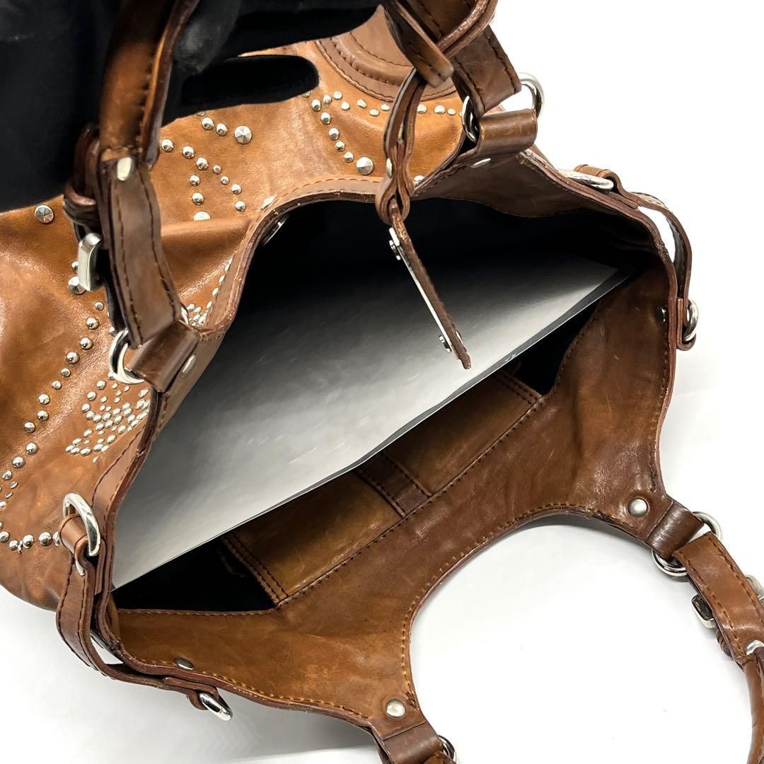 archive y2k grunge studded leather tote archive y2k グランジ